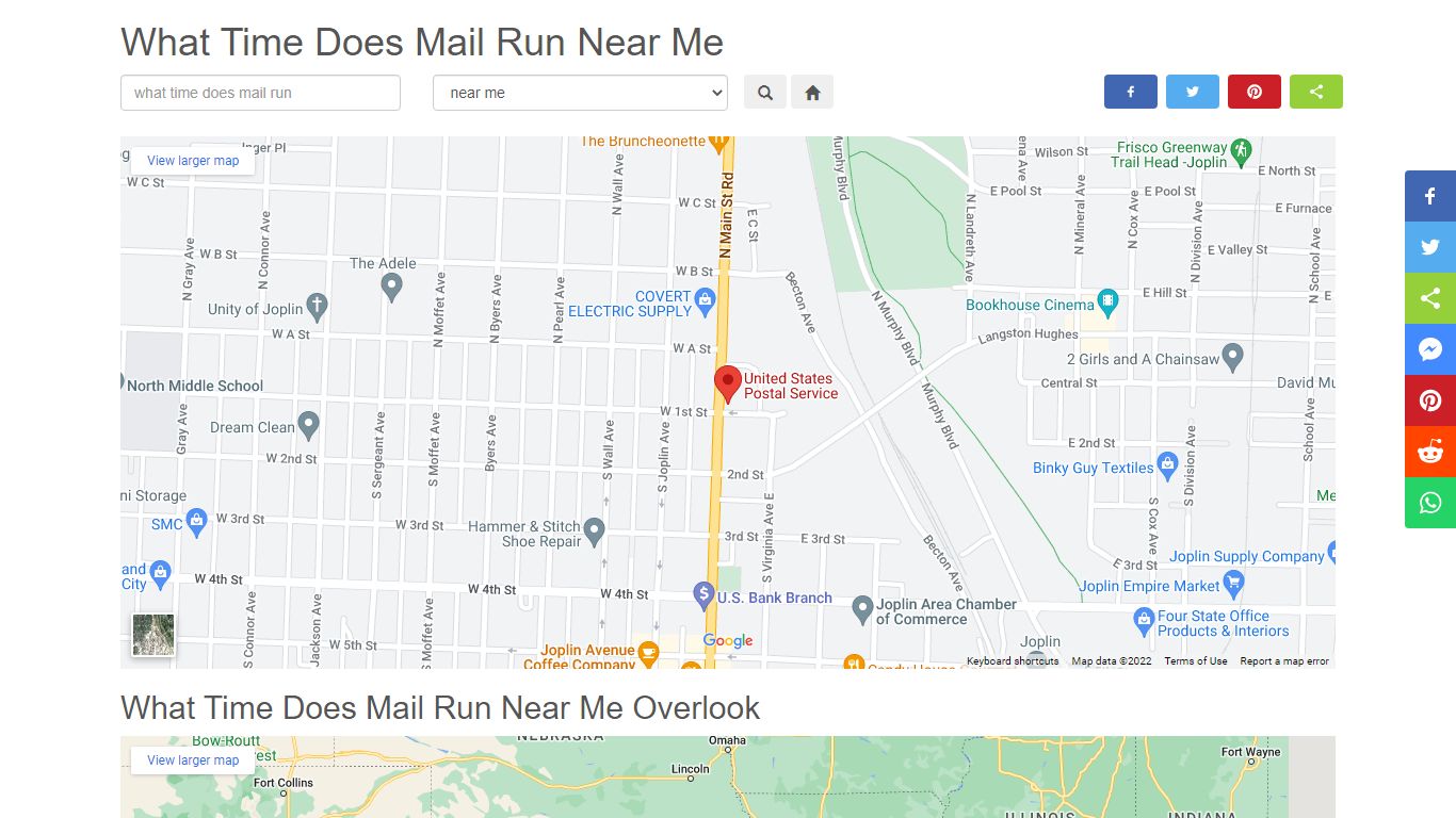 What Time Does Mail Run Near Me